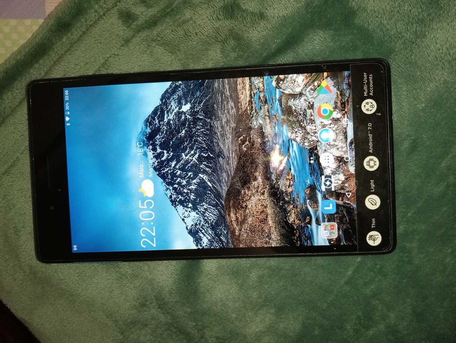 Tablete Lenovo  de cor preta