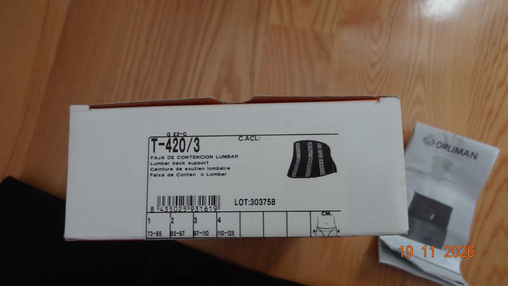 Pas lędźwiowo-krzyżowy Orliman  97-110 cm