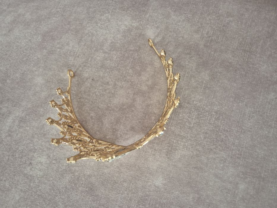 Nowa! Korona metalowa tiara diadem ślub księżniczka urodziny 18