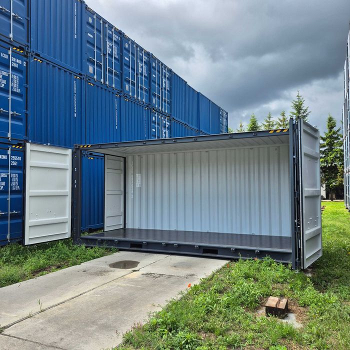 Nowe kontenery morskie 20' HC FSA –RAL 7016 po jednej podróży morskiej (One Way) 2026r