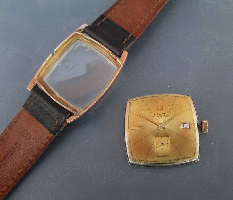 Antigo Relógio de Pulso CAUNY PRIMA c/ Mov. Mec. Cal. FHF 76 - SWISS