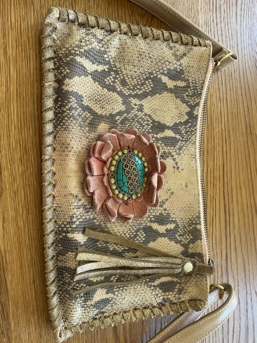 Bolsa rosa pele