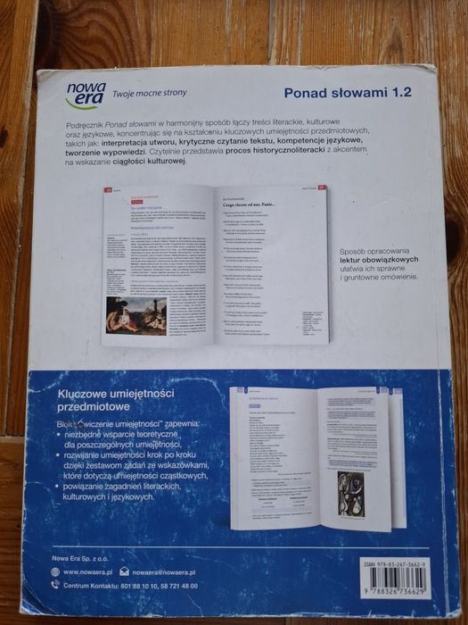 Ponad słowami 1, język polski podręcznik nowa era Małgorzata Chmiel