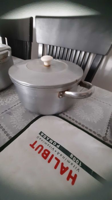Conjunto de 8 panelas em alumínio