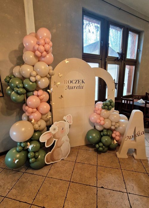 Dekoracje imprezowe - ścianki, giga kwiaty, balony, dekoracje stołów