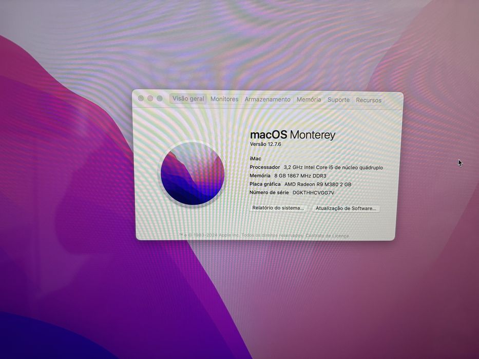 iMac 27” Retina 5K — Excelente Estado — macOS Monterey