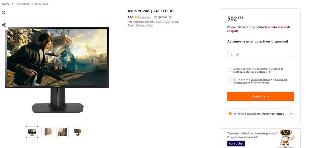 Monitor ASUS ROG PG248Q