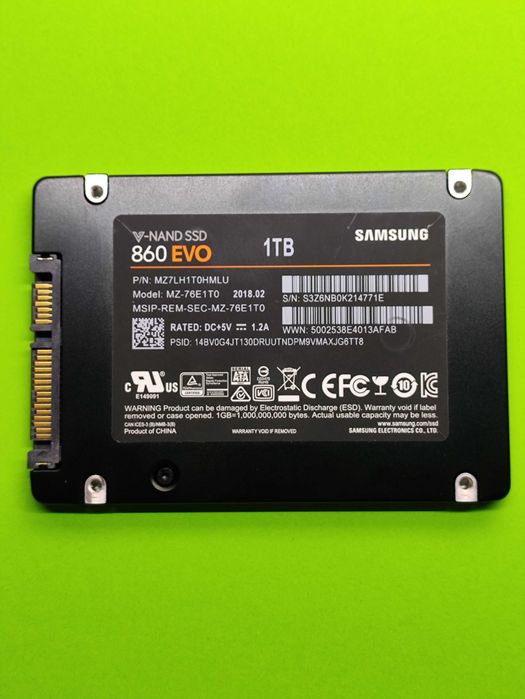 SSD Samsung 860 EVO 1Tb SATA III