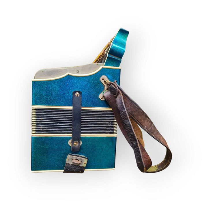 Acordeão Paolo Soprani Escala Madrepérola Metal 75 Baixos c/ Mala