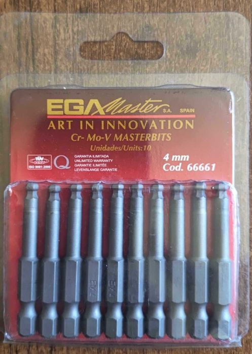 Bit imbusowy 4mmx50 mm 10szt EGA MASTER zestaw bitów s769