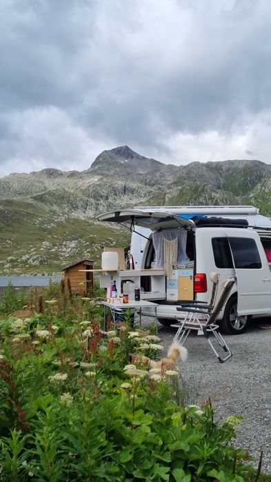 Samochód VW Caddy Maxi DSG Biały Kamper Van