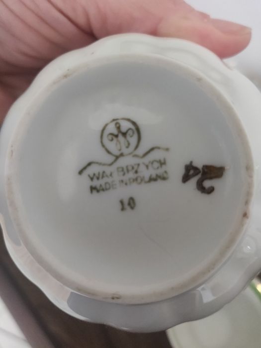 Zestaw kawowy herbata Wałbrzych porcelana