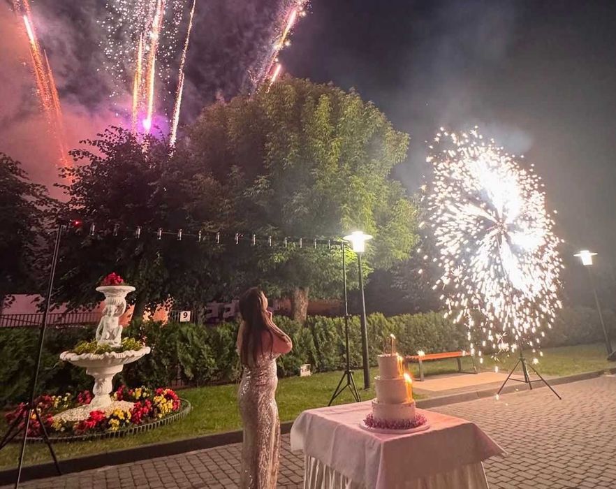 Fotolustro Fotobudka 360 Klasyczna Photobox Ciężki Dym Fontanny Iskier