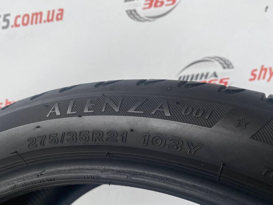 275/35 r21 bridgestone alenza 001 run flat 5mm