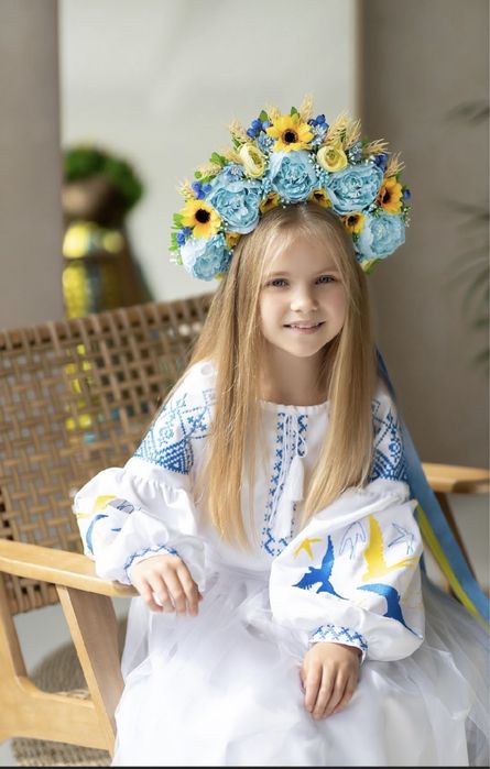 Вишиванка сукня біла 110 116 122 128 134 140 146