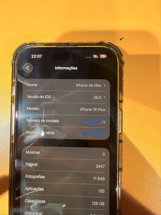 Vendo iphone 16 plus 128GB negociavel
