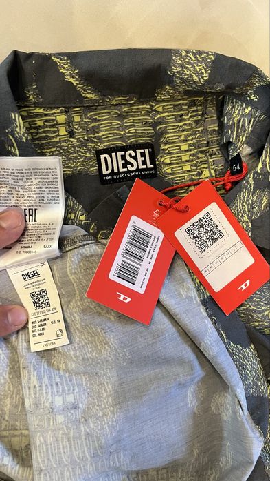 Diesel костюм шорти рубашка хл-ххл