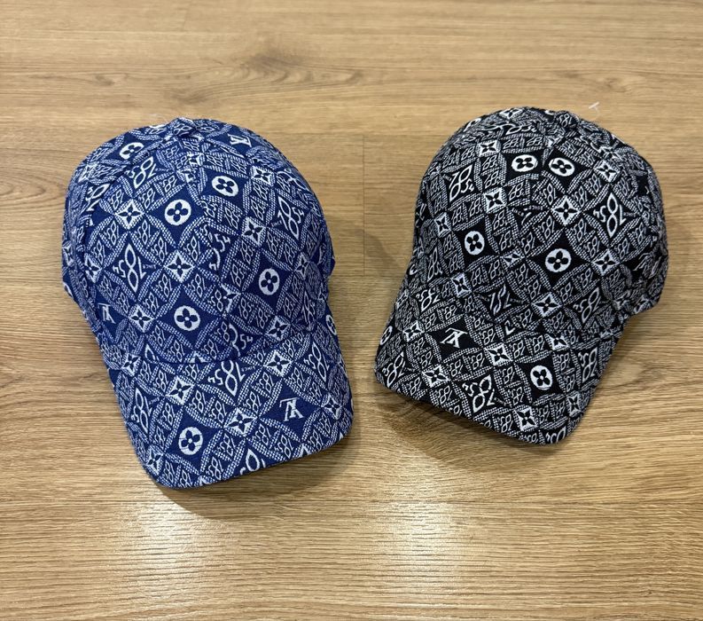 Кепка Louis Vuitton сіра чорна