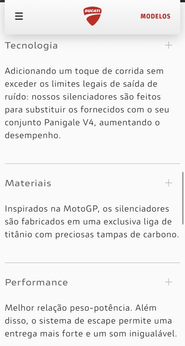 ESCAPE MOTO - SILENCIADOR DUPLO TITANIO AKRAPOVIC DUCATI PERFOMANCE DUCATI PANIGALE V4/S/SP 21-22 E5