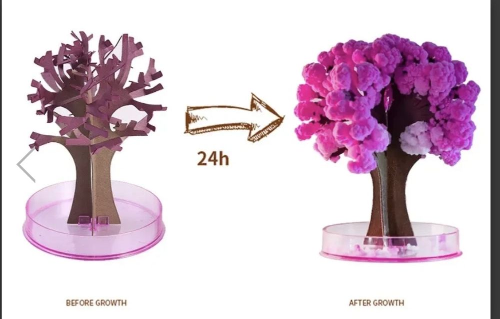 Чарівне зростаюче дерево з паперу Сакура Magic Sakura Штучна квітка са