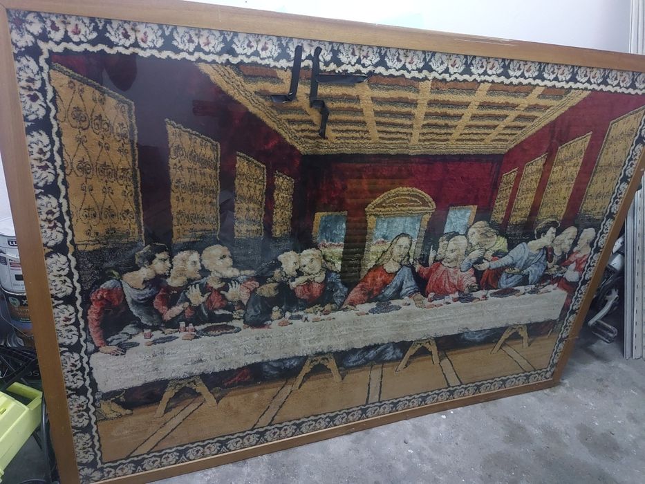 Quadro de Parede em tapete "Última Ceia "