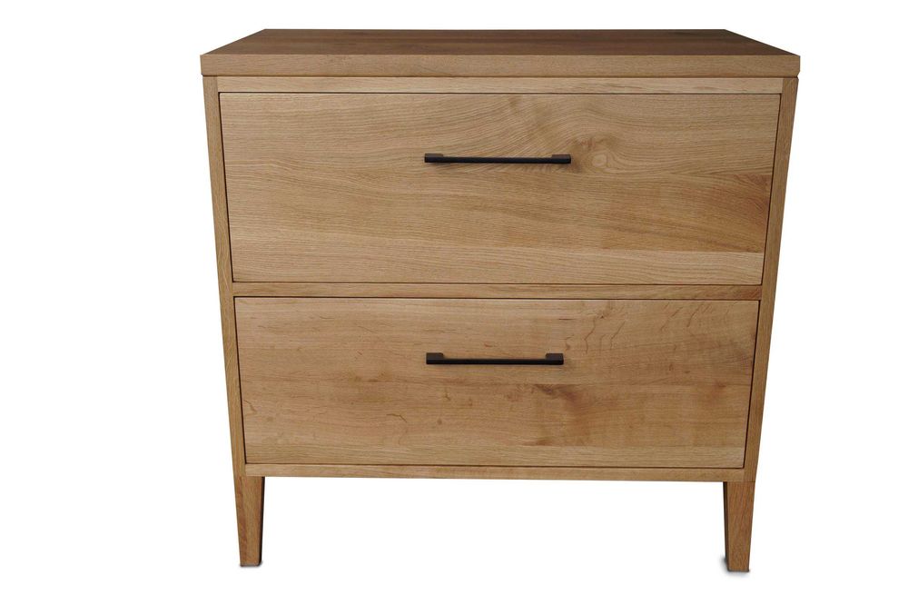 Drewniana szafka pod umywalkę szuflady dąb 80 cm