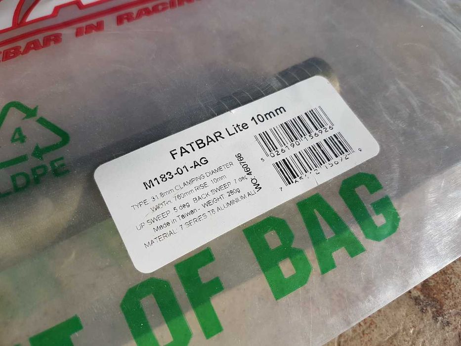 NOWA kierownica RENTHAL FatBar LITE 10mm AluGold 31,8x760mm