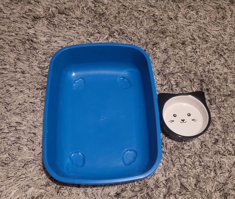 Budka, legowisko dla kota lub psa,kuweta,miska