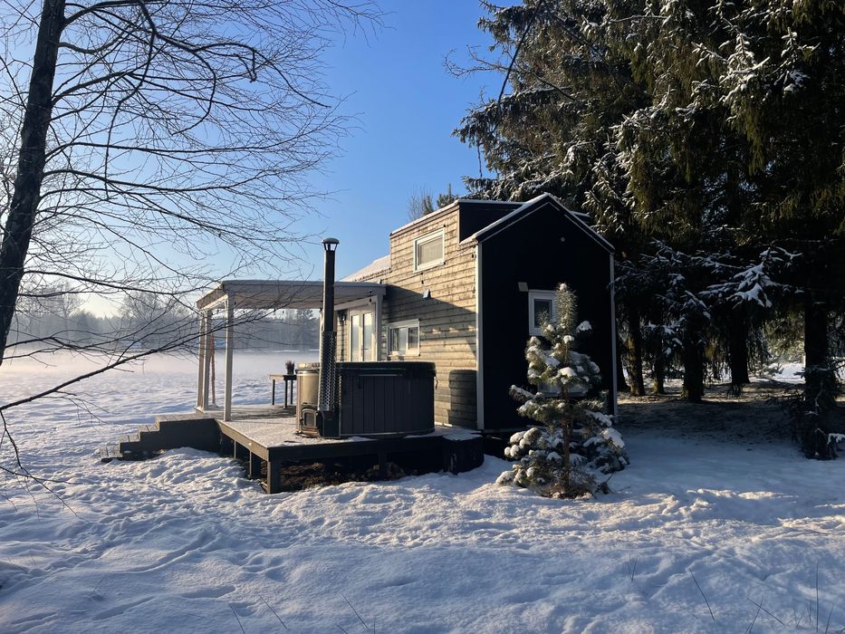 Romantyczny domek w lesie na wynajem / Prywatna balia/ Bory Tucholskie