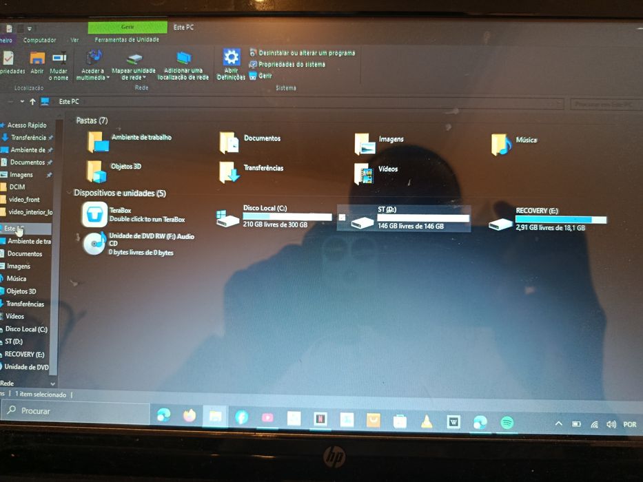 Portátil HP pavilion 4gb RAM 500gb HD