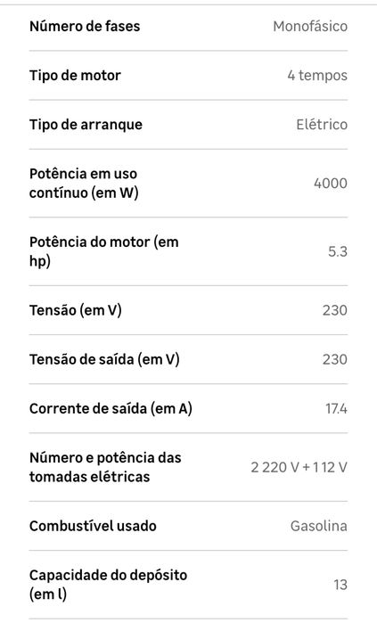 Gerador Gasolina 5000w Pramac - Proteção contra Apagão