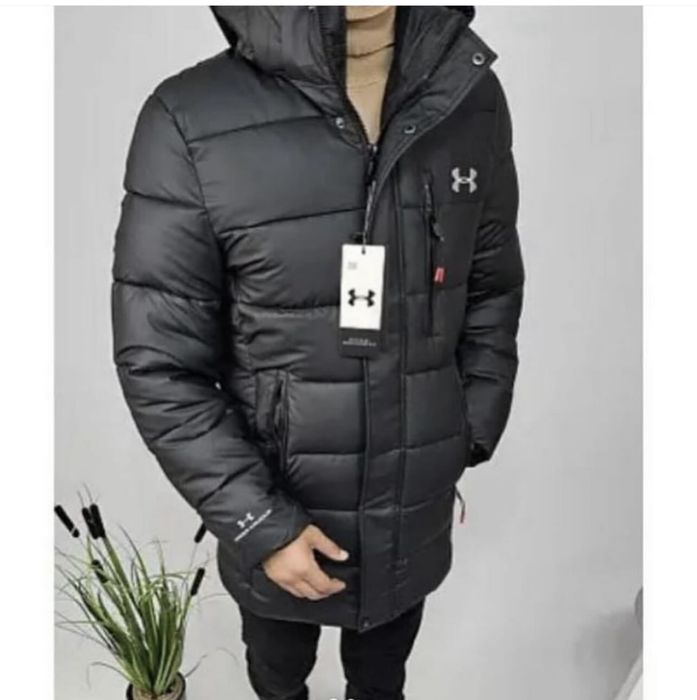 Чоловічі куртки подовжені вініл