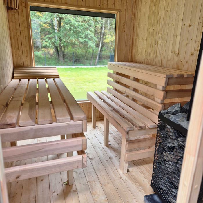 Domek na wynajem z sauną i jacuzzi kominek wieczór panieński
