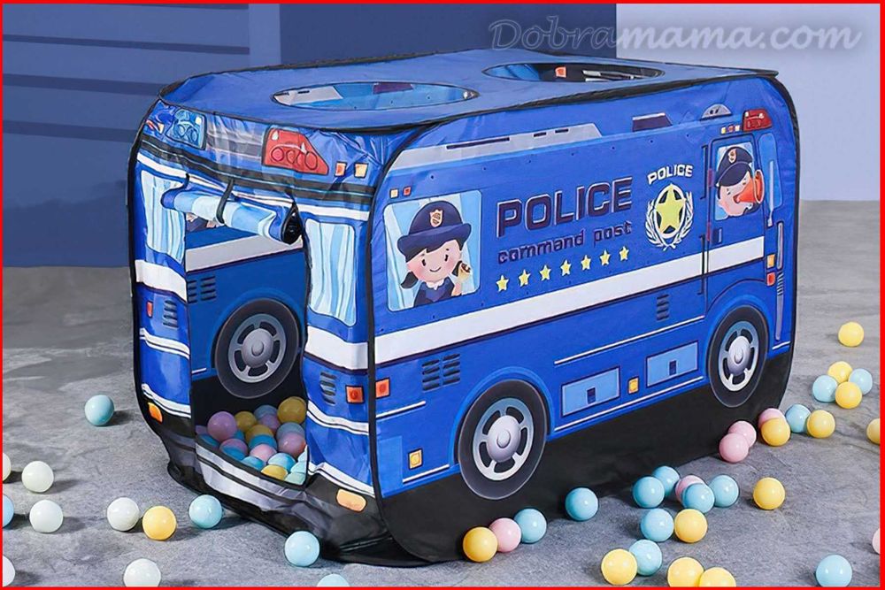 АКЦІЯ! Дитяча палатка будинок поліцейська машина намет для дітей