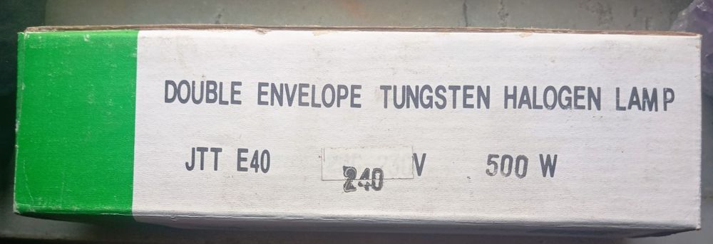 Lâmpada de halogéneo JTT E40 240v 500w.