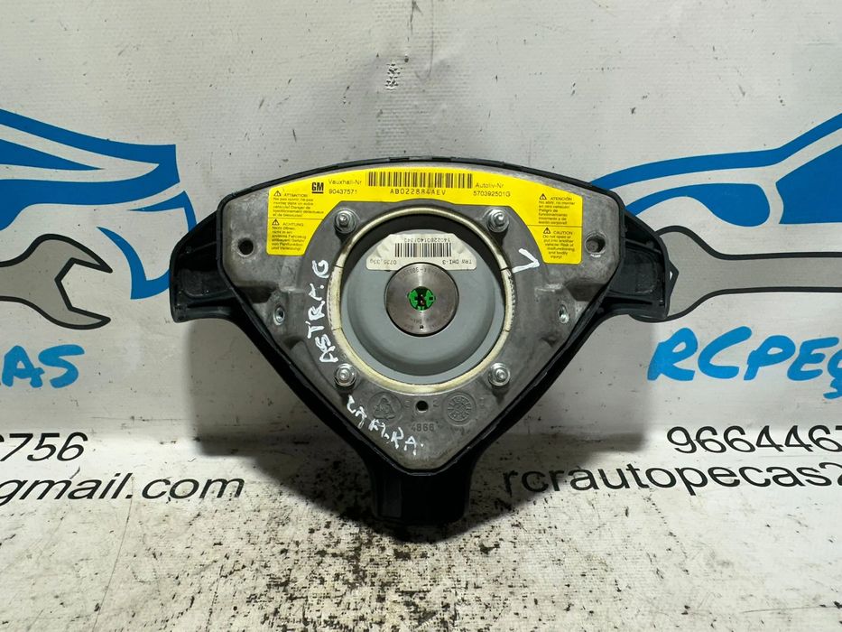 Airbag Volante Condutor GM Opel Astra Zafira 90437571 1998 - 2005