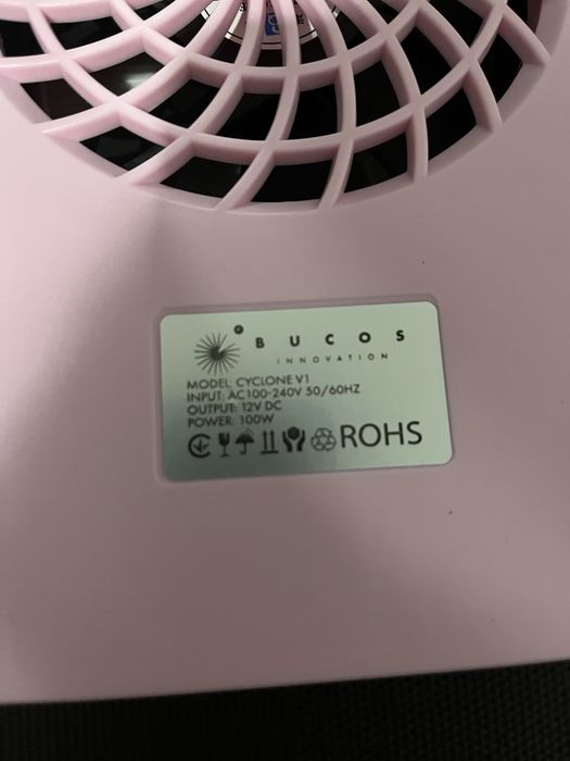 Nowy pochłaniacz pyłu Bucos Cyclone V1 100W różowy 100W – filtr HEPA