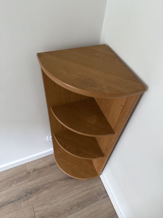 Regał narożny wysokość 108,5cm bok 35cm BRW olcha miodowa