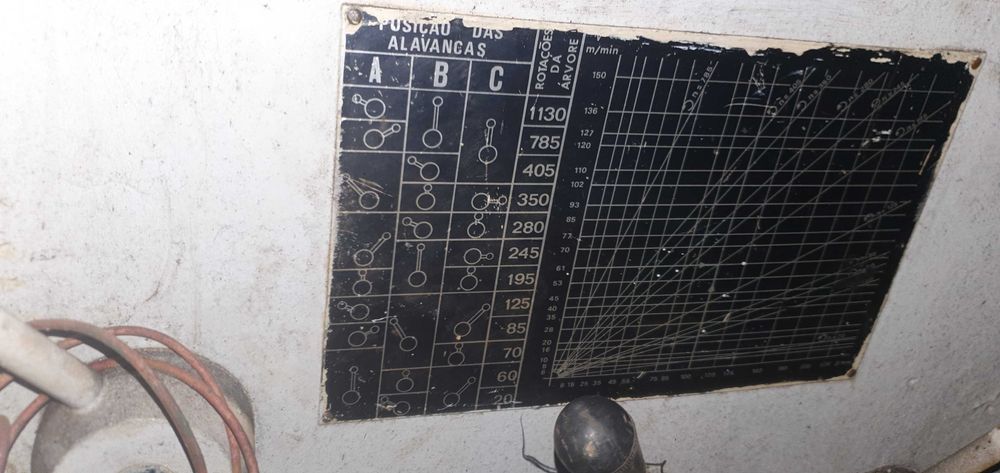 Torno mecanico de grande dimensao