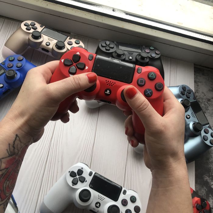 Джойстики для PS 4 Оптом с ЛОГО, гейпады для playstation, DualShock