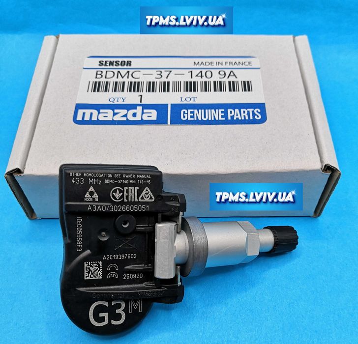 Оригинальные датчики давления шин Мазда Европа 2, 3, 5, 6, CX-3, CX-5