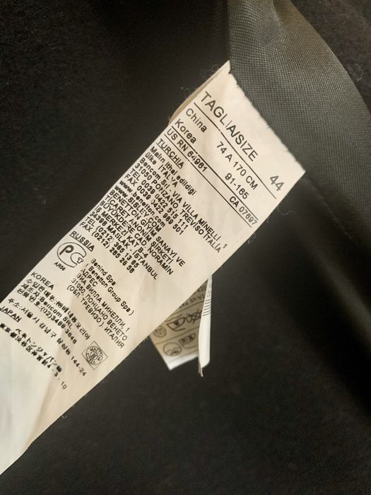 Sobretudo preto Benetton n38