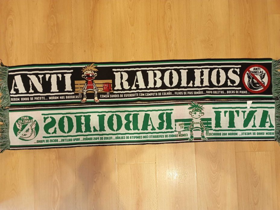 Cachecol anti rabolhos novidade Sporting ultras futebol coleção