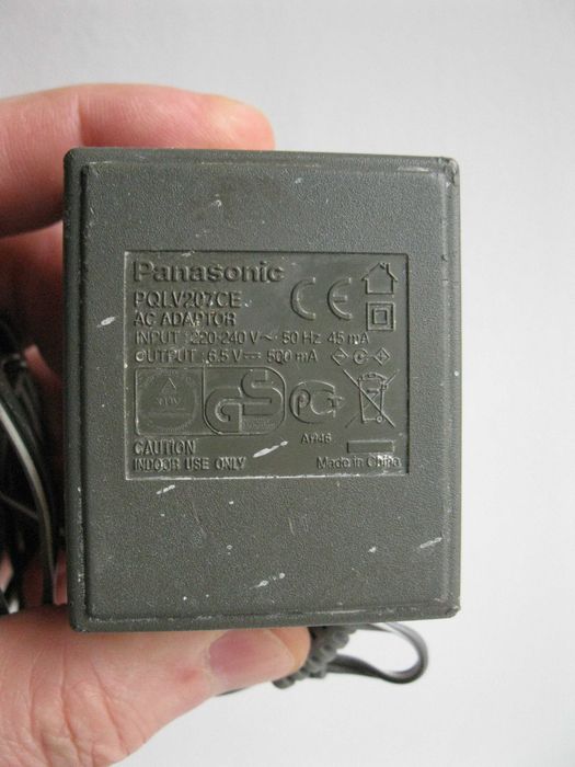 Блок питания для радиотелефона Panasonic PQLV207CE 6,5V 500mA