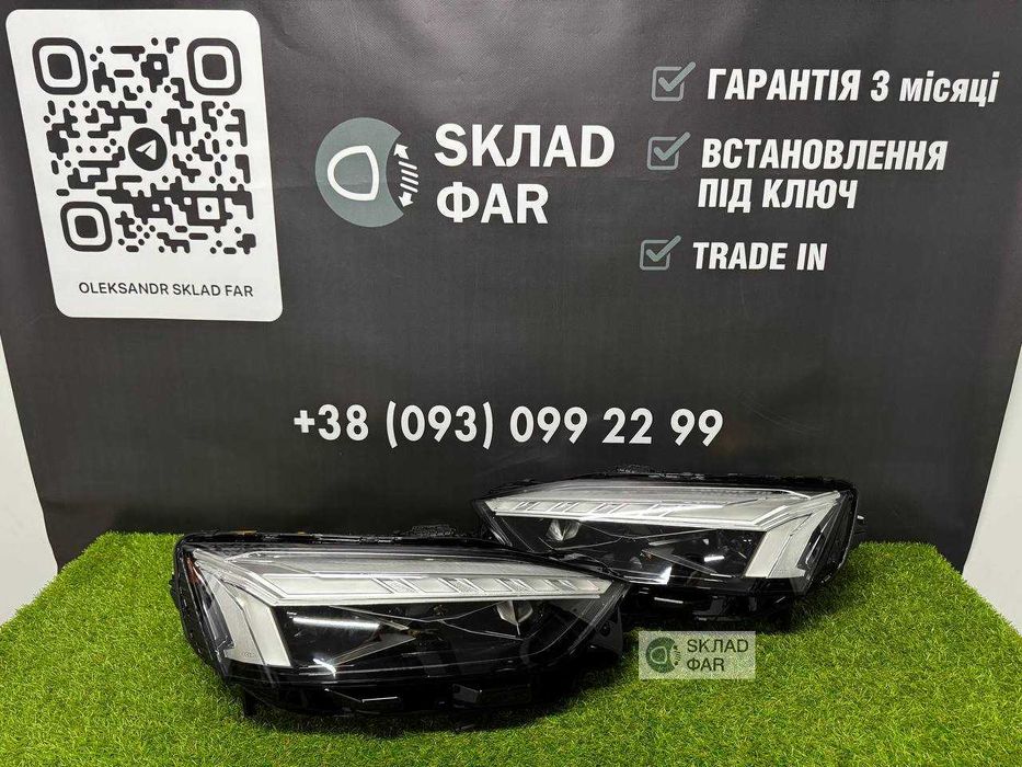 Фари оптика AUDI A5 8w 2020-2024 LASER EU Комплект лазерних фар на Ауді А5 8в рестайлінг 2020-2024 Європа - Гарантія 3 місяці, trade in, встановлення