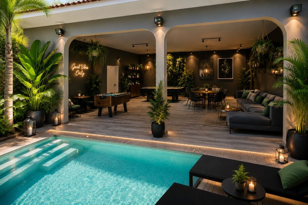 Piscina privada com a melhor vista sobre o Tejo.