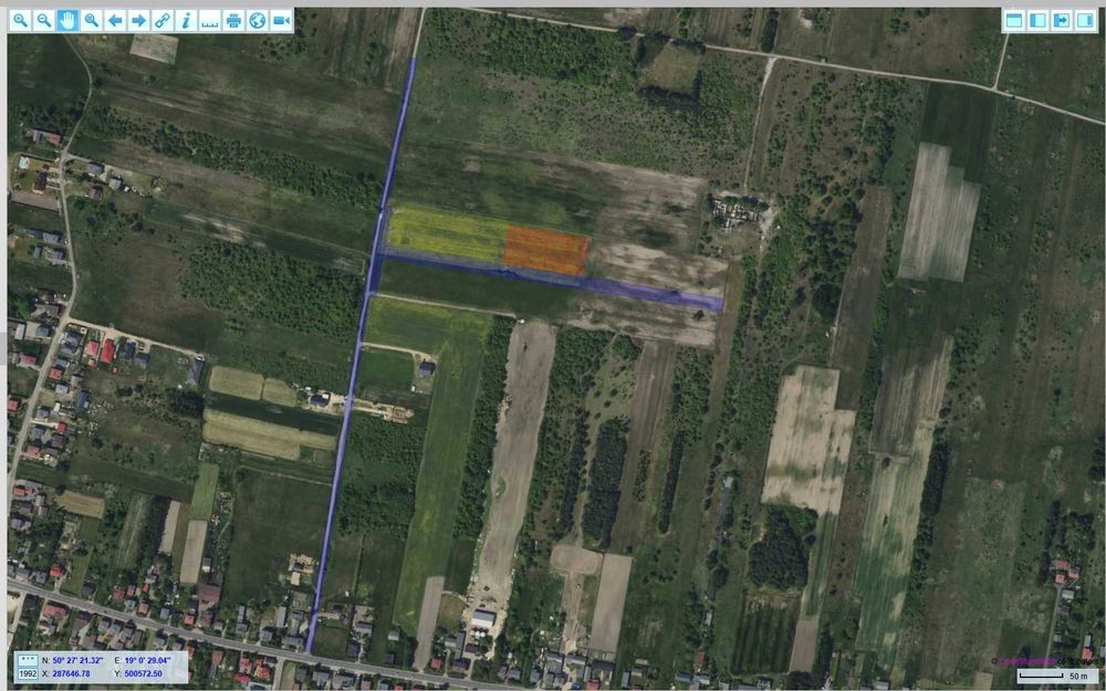 Działka  budowlana w Tąpkowicach ul. Brynicka