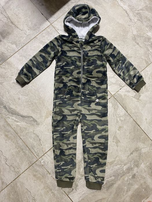 Тёплый слип, кигуруми, человечек, комбинезон, пижама на 5-6 лет