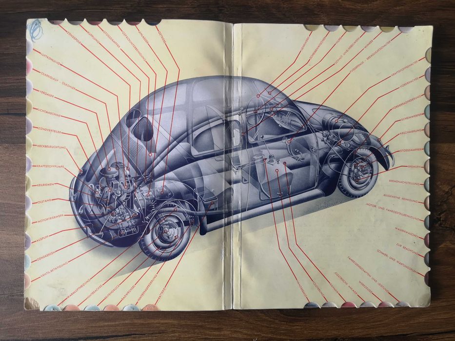 Stara niemiecka instrukcja VW Garbus.
