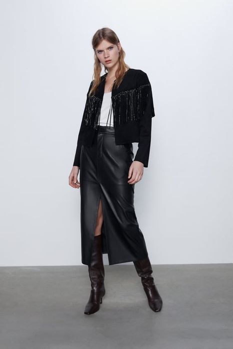 Casaco suede novo zara